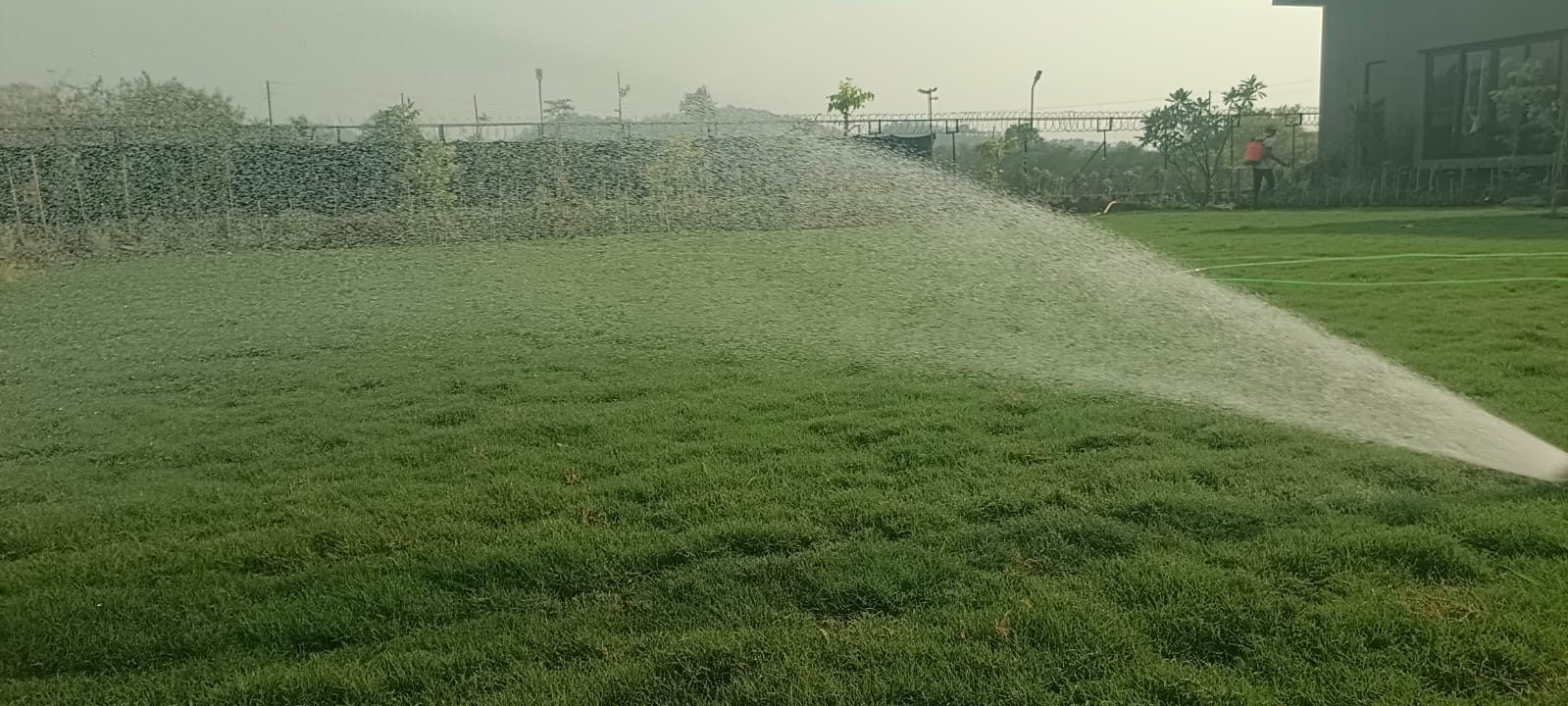 Drip irrigation system installed in Alibag garden