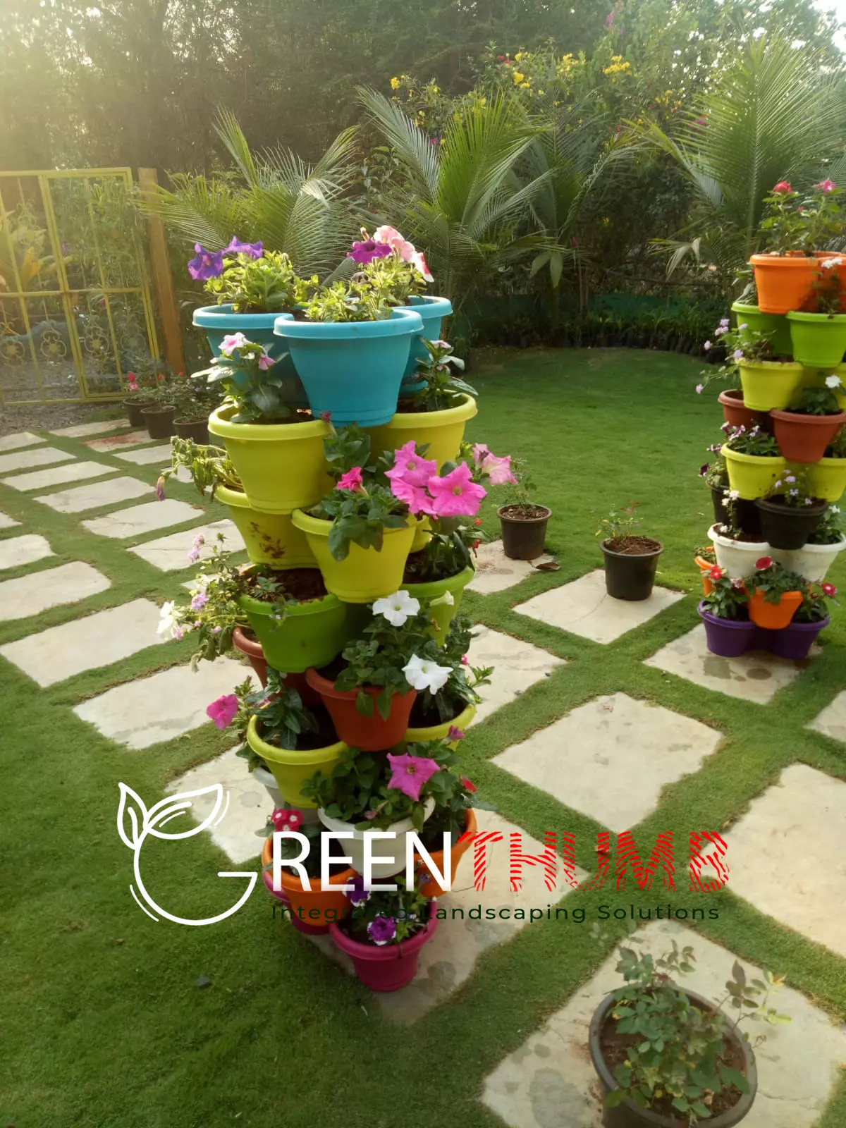 Garden entrance planting and ground cover