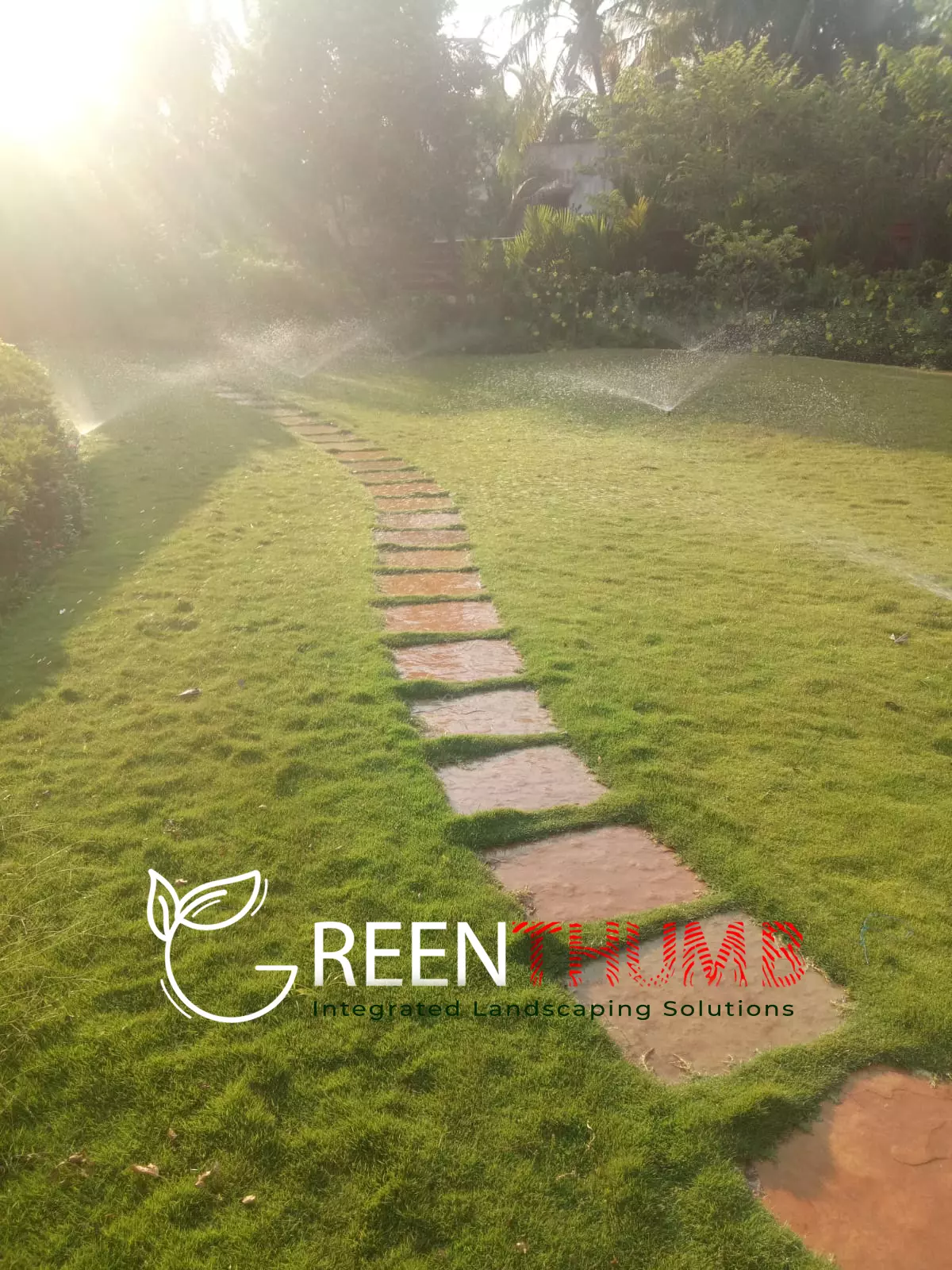 Automated irrigation network estate garden Maharashtra