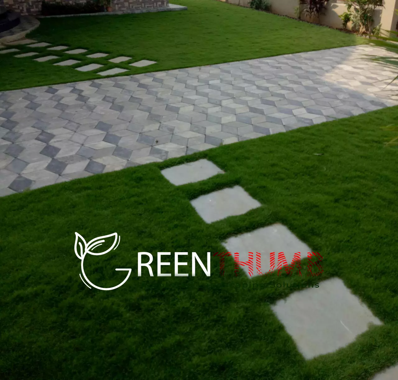Entrance garden and driveway landscaping Alibag