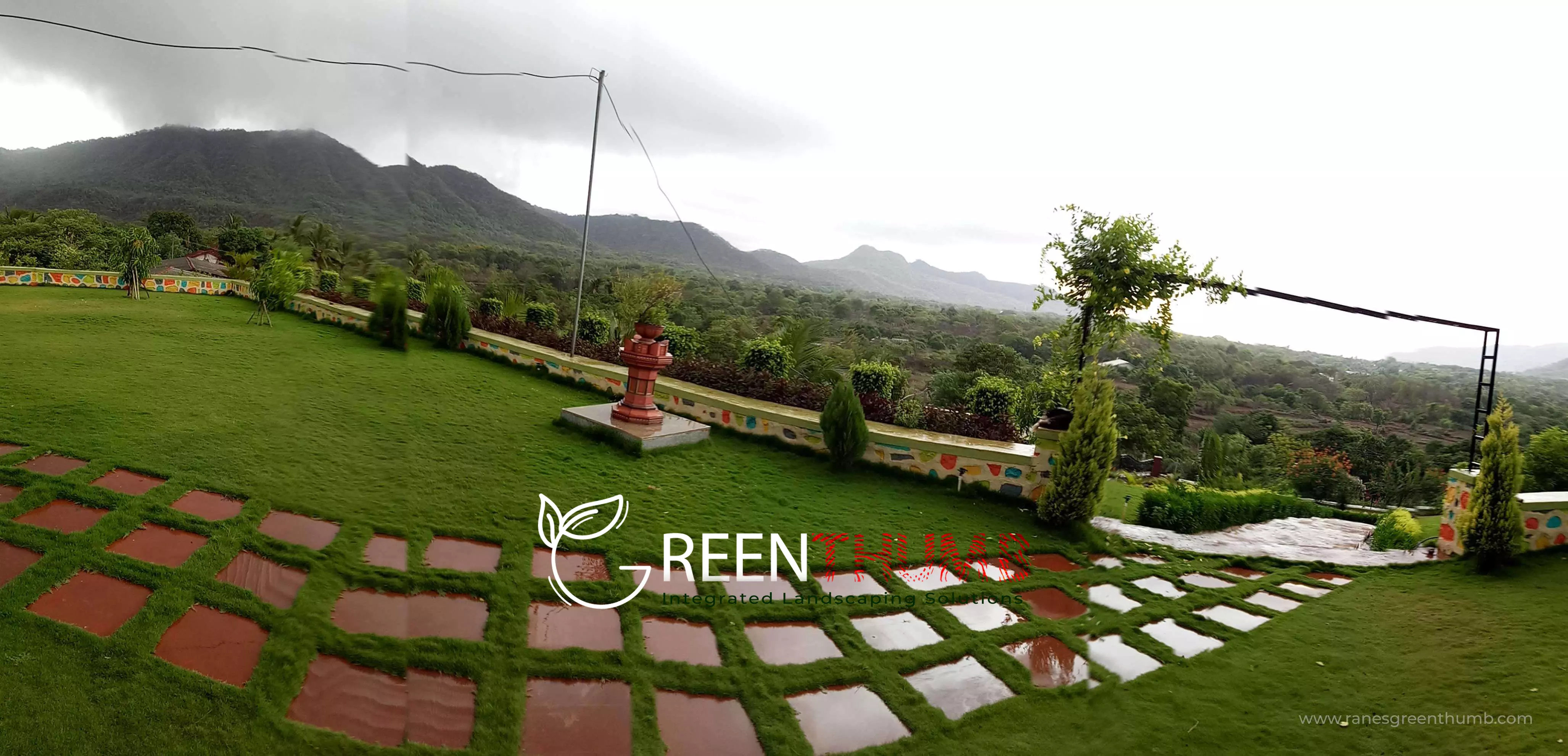 Terrace landscaping and outdoor living space Raigad