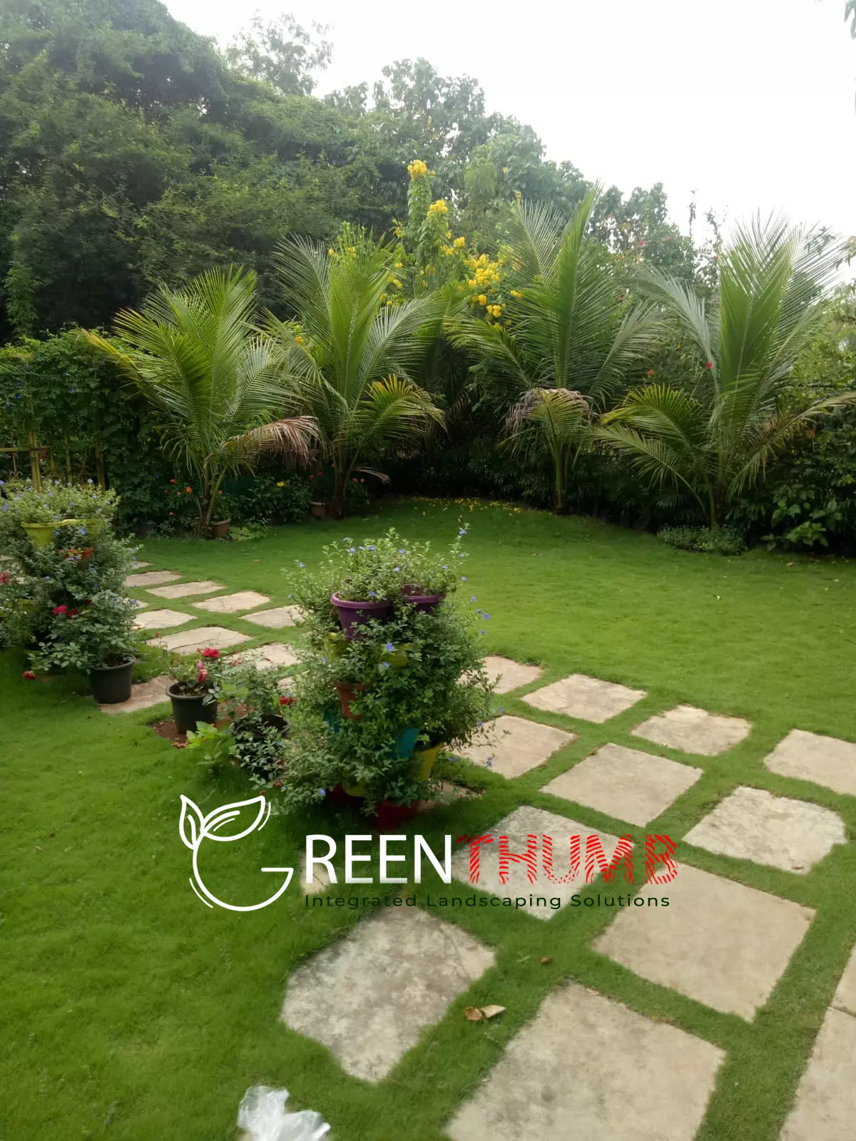 Tropical garden design for villa Alibag Maharashtra
